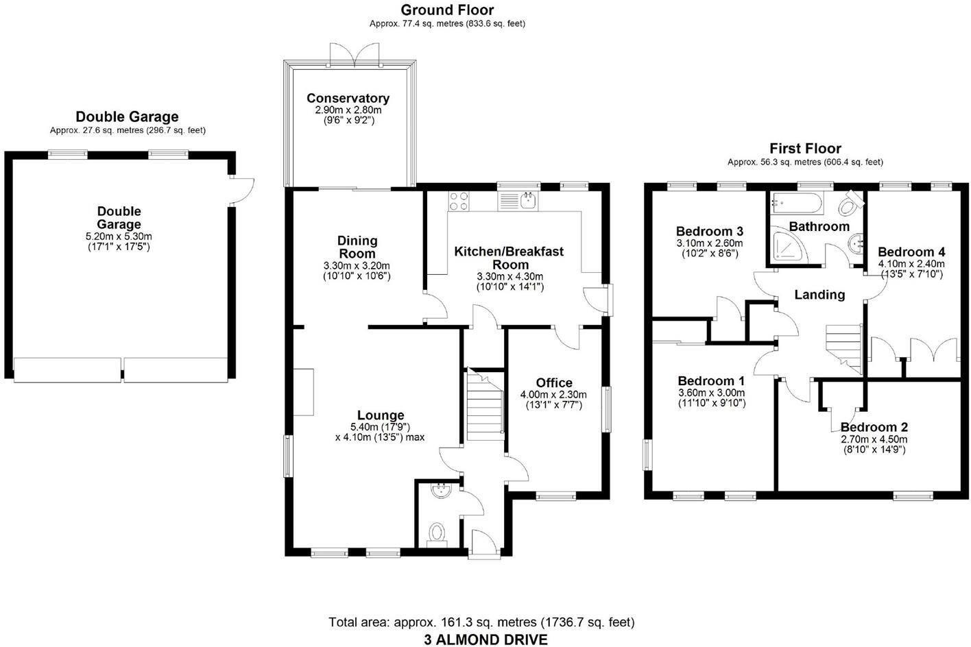 3, Almond Drive, Ellesmere. floorplan