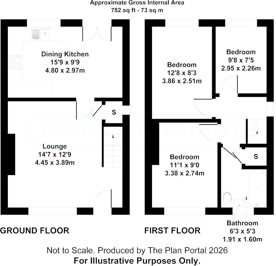 278, Wigan Road, Leigh floorplan