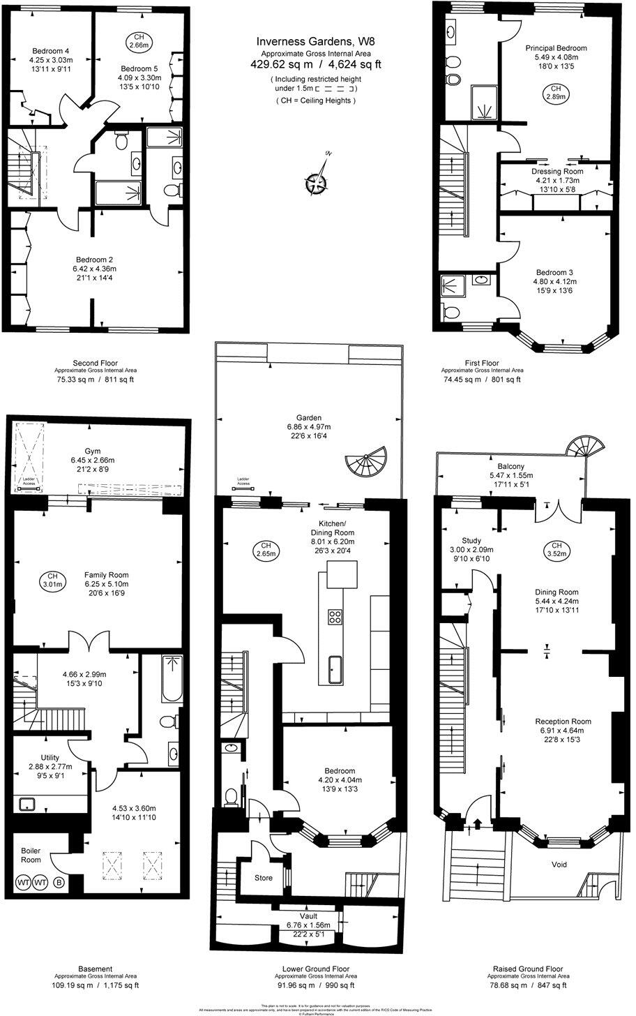 Inverness Gardens, London, W8 floorplan