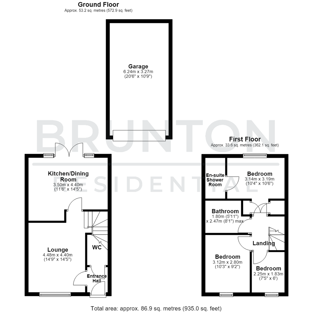 Musselburgh Circle, The Fairways, Cramlington, NE23 floorplan
