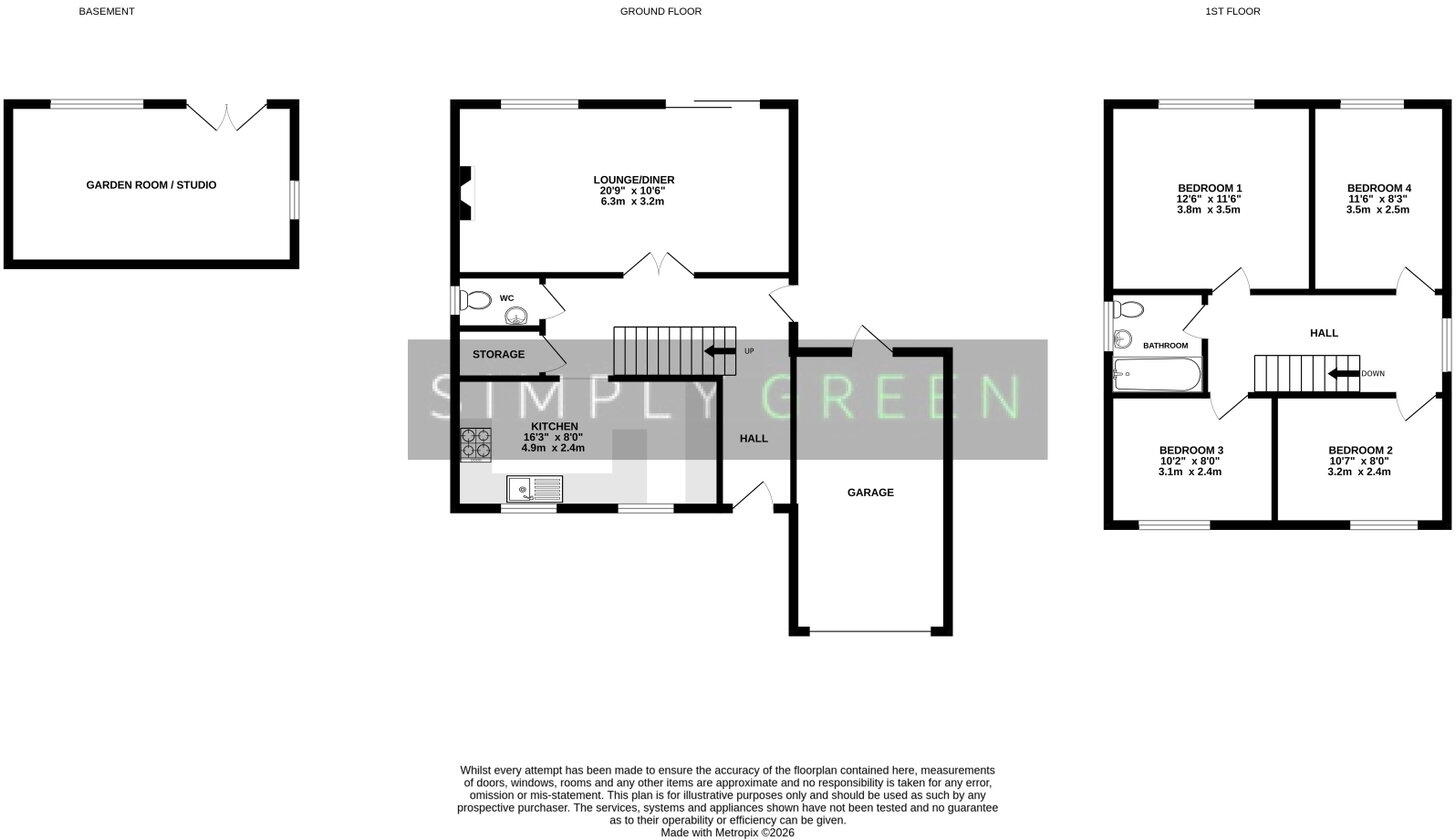 Warecross Gardens, Kingsteignton, Newton Abbot, TQ12 3TA floorplan