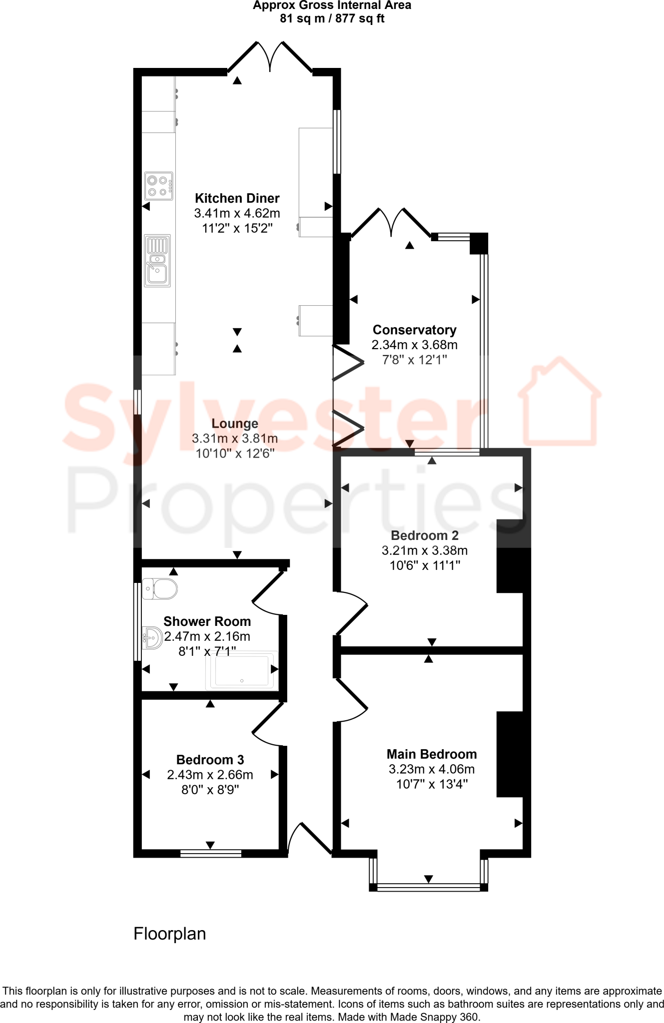 Elmwood Gardens, Lobley Hill, Gateshead, NE11 floorplan