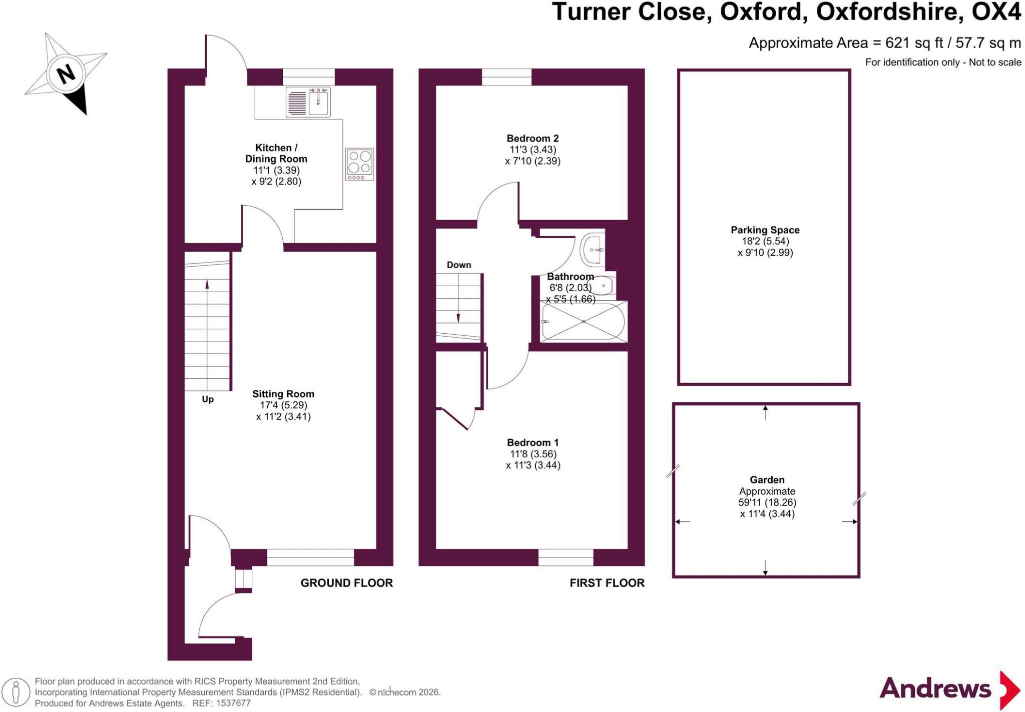 Turner Close, Oxford, Oxfordshire, OX4 floorplan