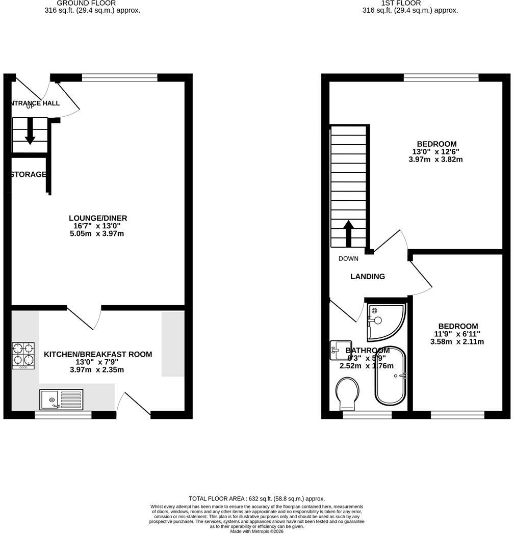 Dale View Road, Lower Pilsley, Chesterfield floorplan