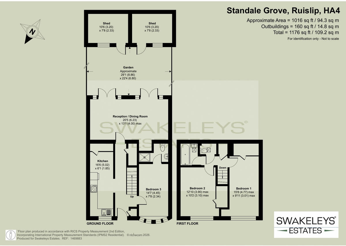 Standale Grove, Ruislip, HA4 7UA floorplan
