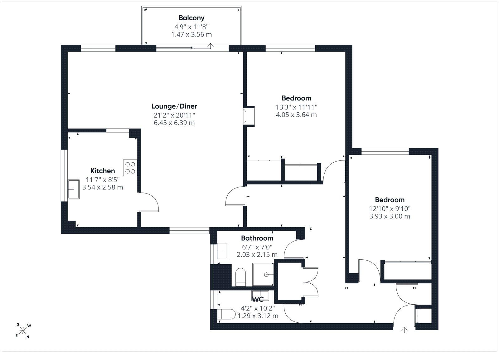 Earlsdon Way, Highcliffe, Christchurch, Dorset, BH23 floorplan