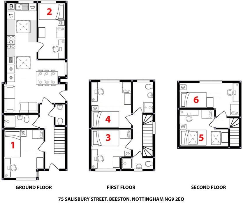 Salisbury Street, Beeston NG9 floorplan