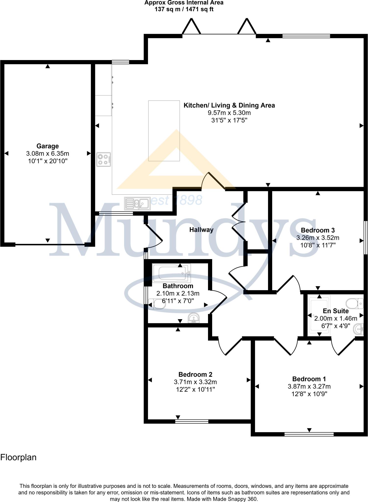 Shooters Close, Caistor, Market Rasen floorplan