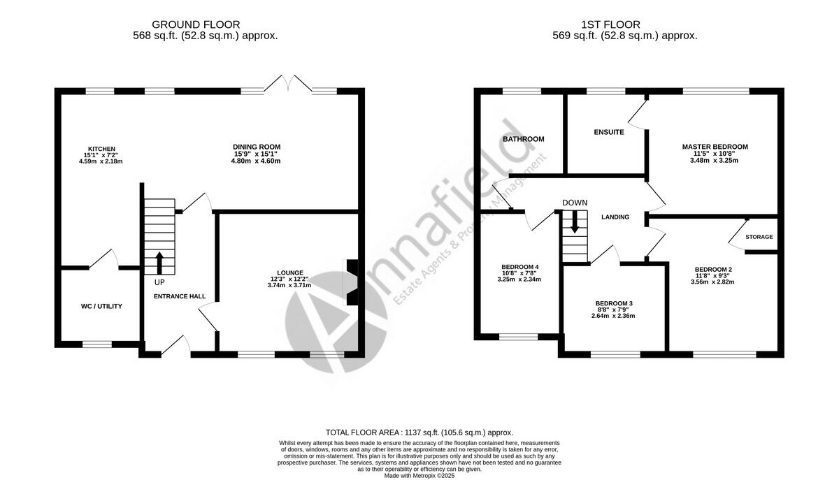 Booth Way, Little Paxton, PE19 floorplan
