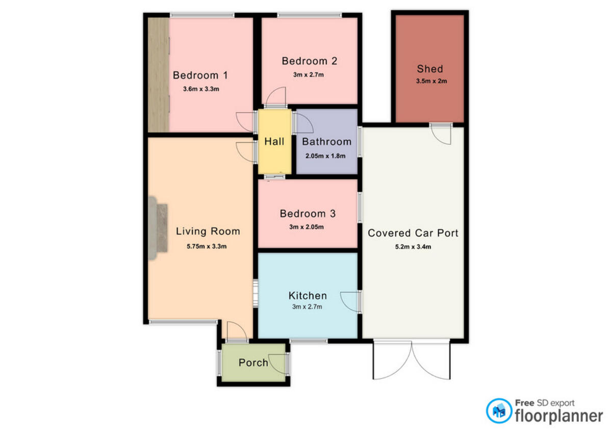 Scott Road, Wellingborough, NN8 floorplan