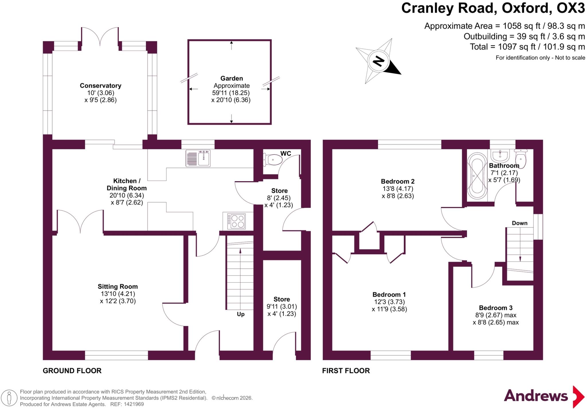 Cranley Road, Headington, Oxford, OX3 floorplan