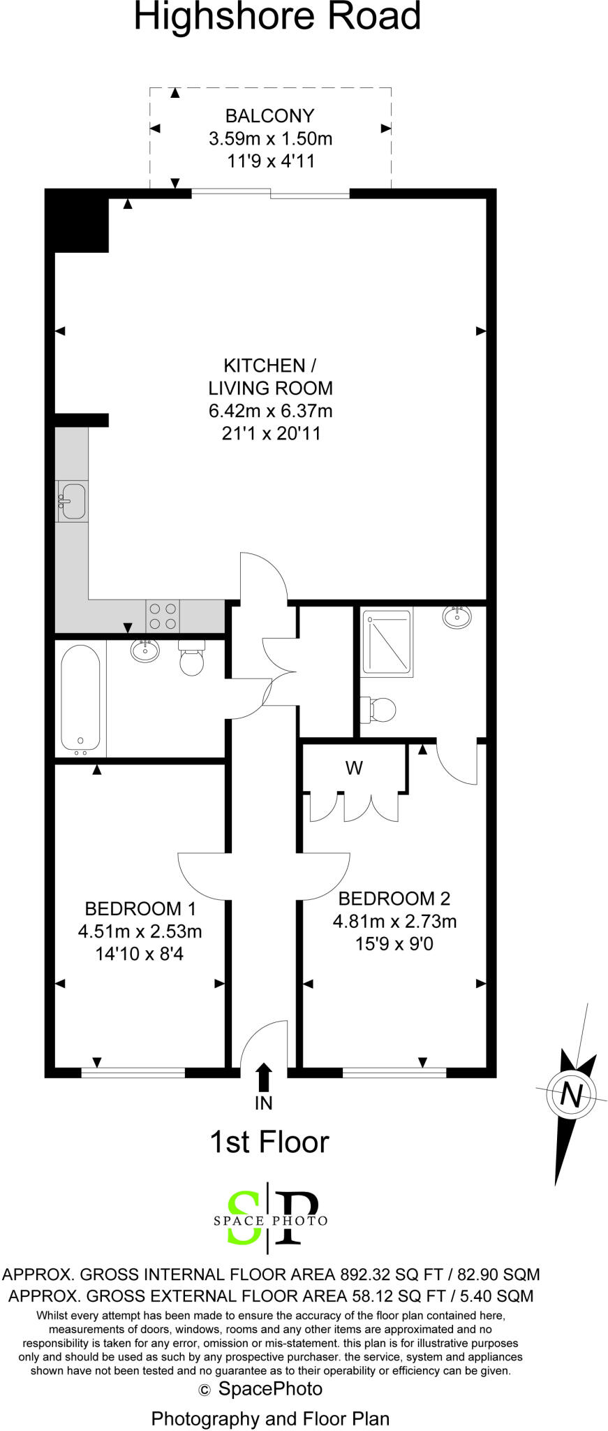 Highshore Road, Peckham, London, SE15 floorplan