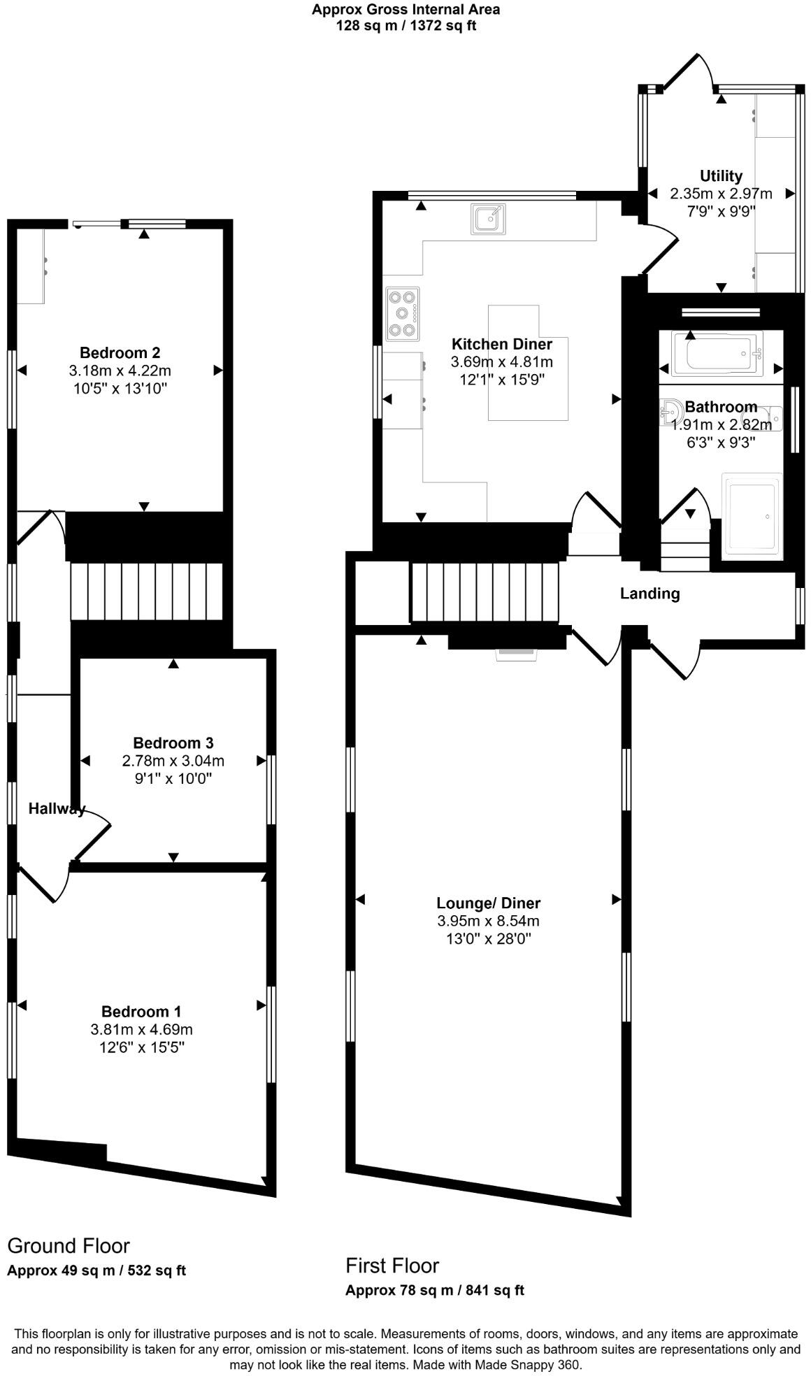 Ffordd Penrhwylfa, Meliden, LL19 8HW floorplan