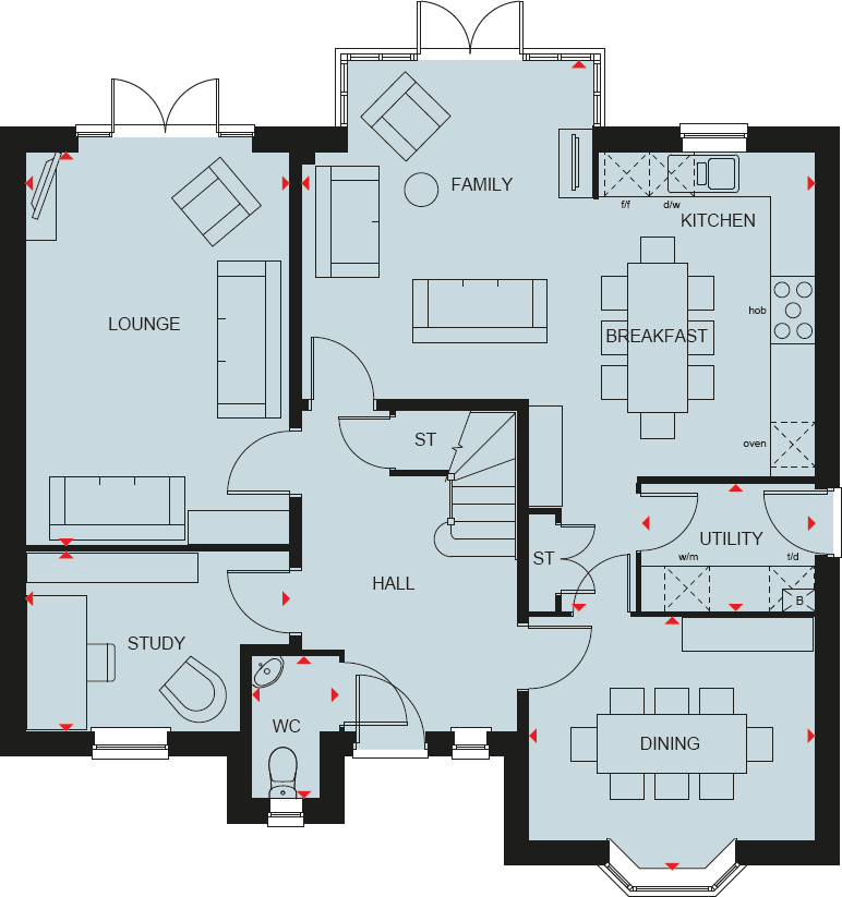 Peter De Stapleigh Way,
Stapeley, 
Nantwich, 
Cheshire, 
CW5 7TU floorplan