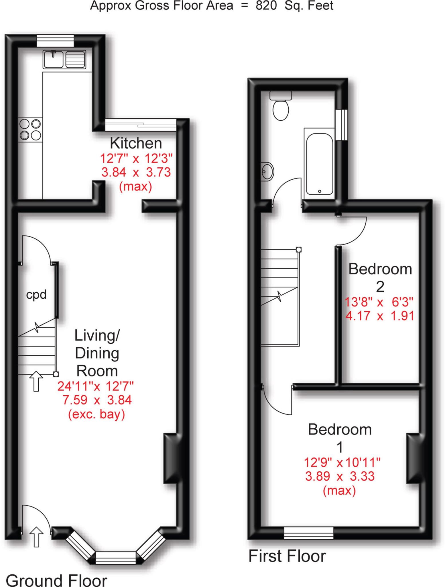 51 Byrom Street, Hale, Altrincham WA14 2EL floorplan