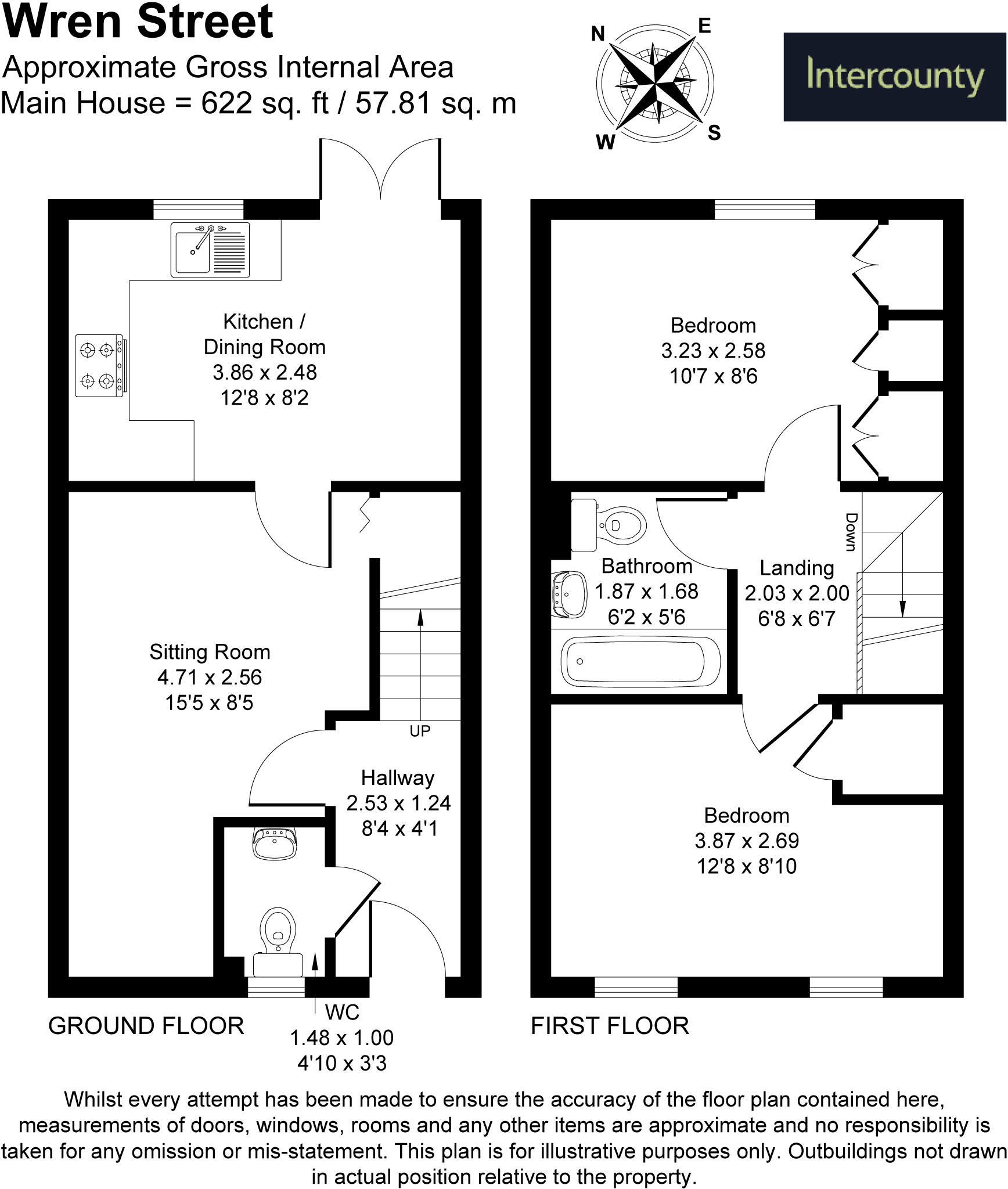 Wren Street, Harlow, Essex, CM17 floorplan