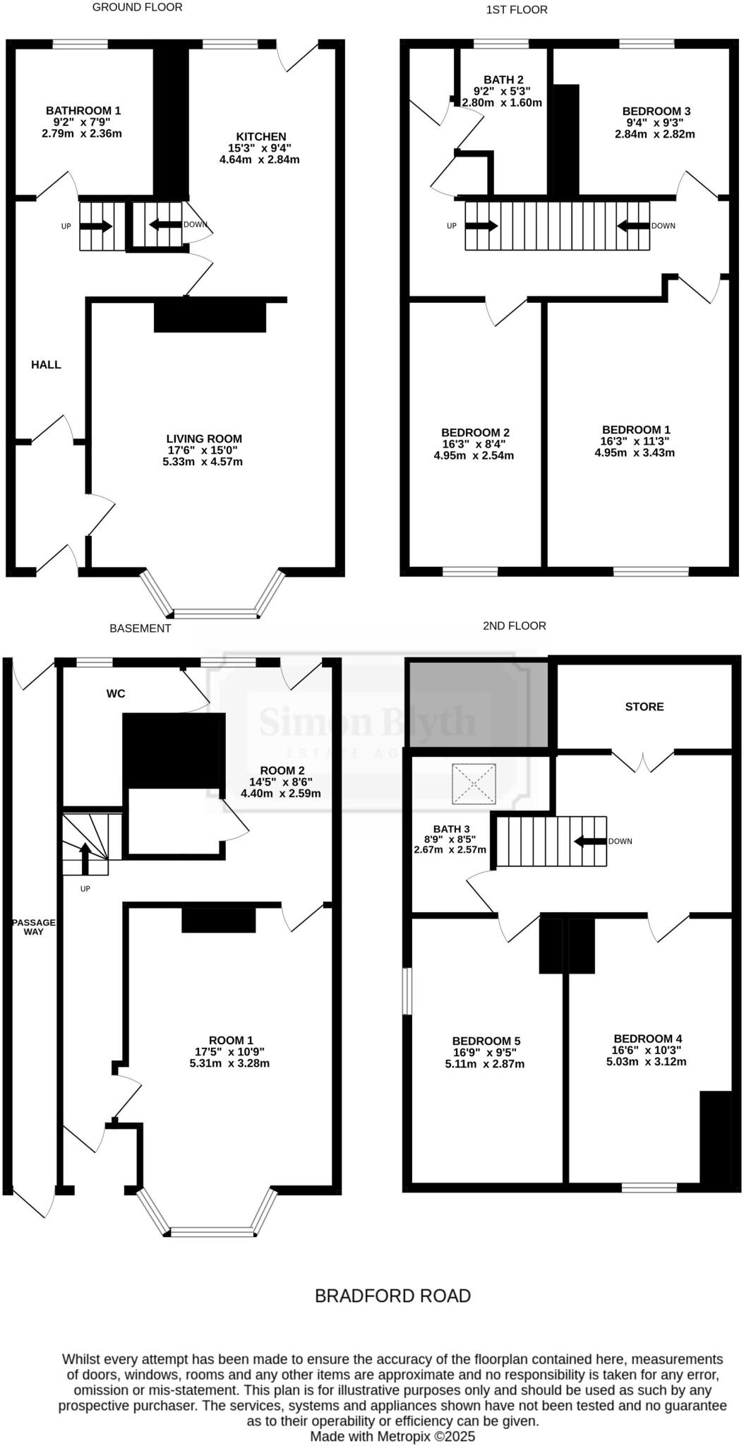 Hebble House, Bradford Road, Fartown Huddersfield floorplan