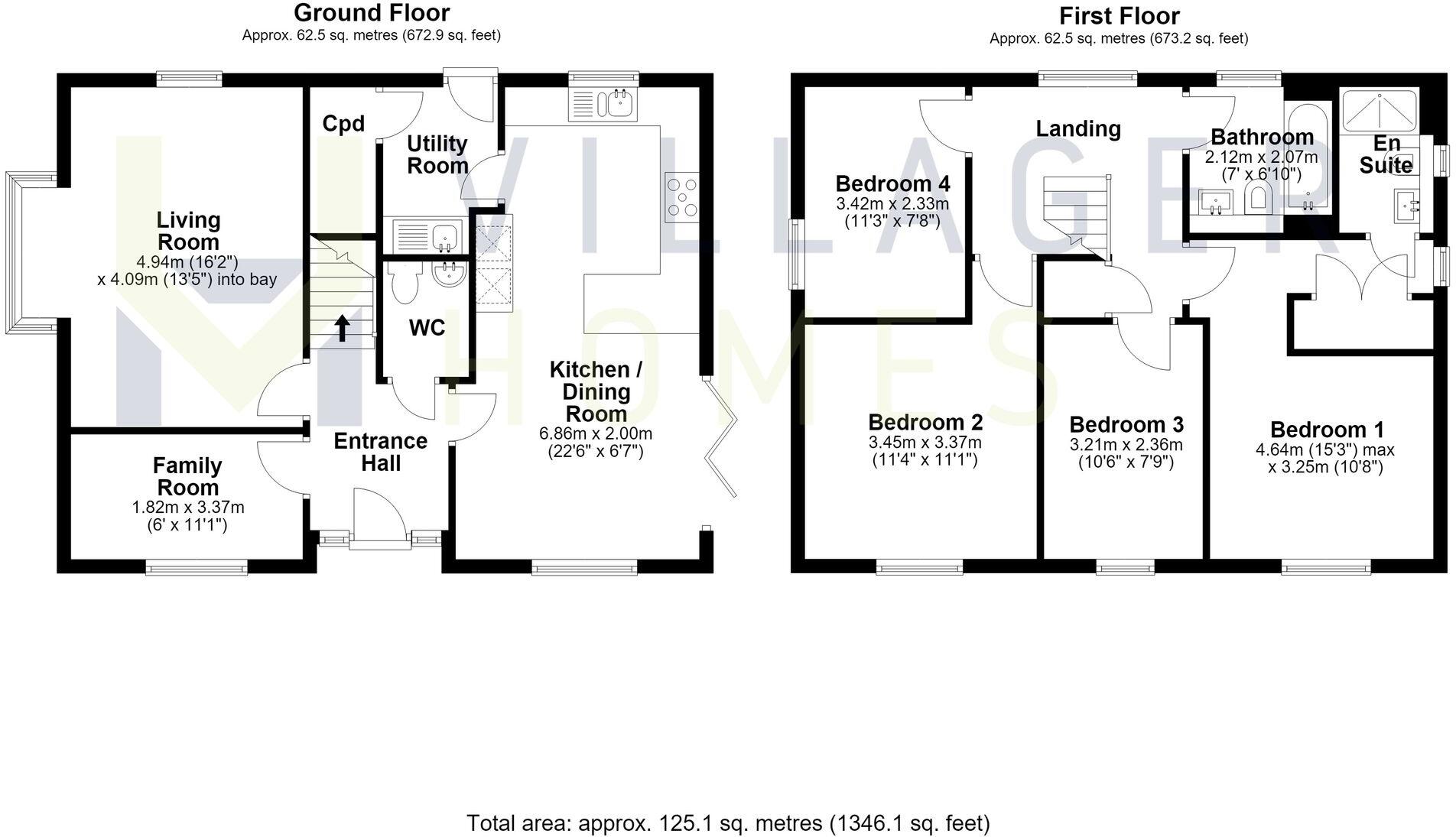 Blithfield, Hampton Water, PE7 floorplan