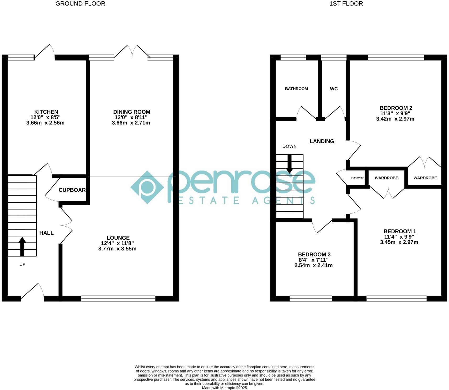 Bideford Gardens, Luton, Bedfordshire, LU3 1UE floorplan