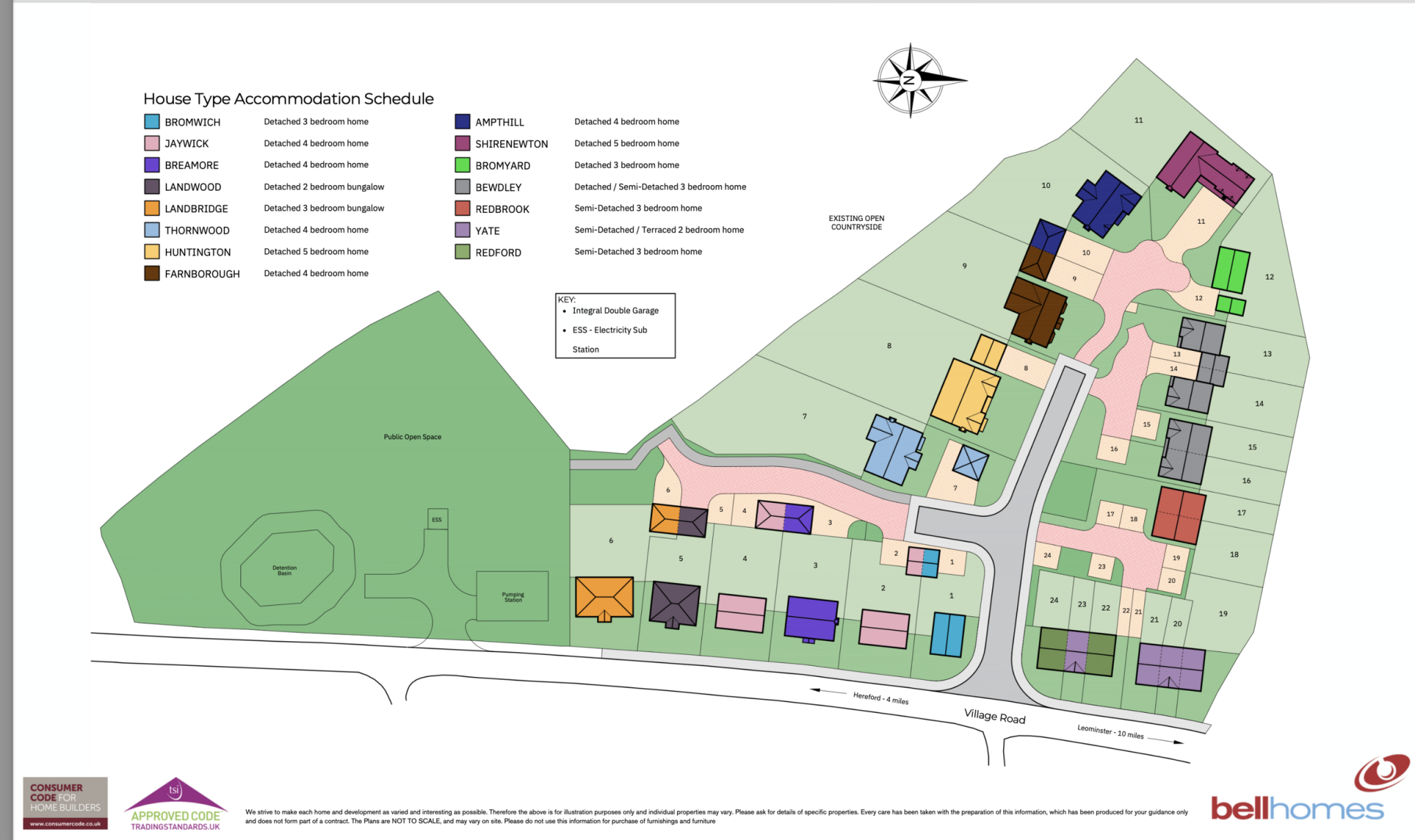 The Ampthill Bramley Drive, Sutton St Nicholas floorplan