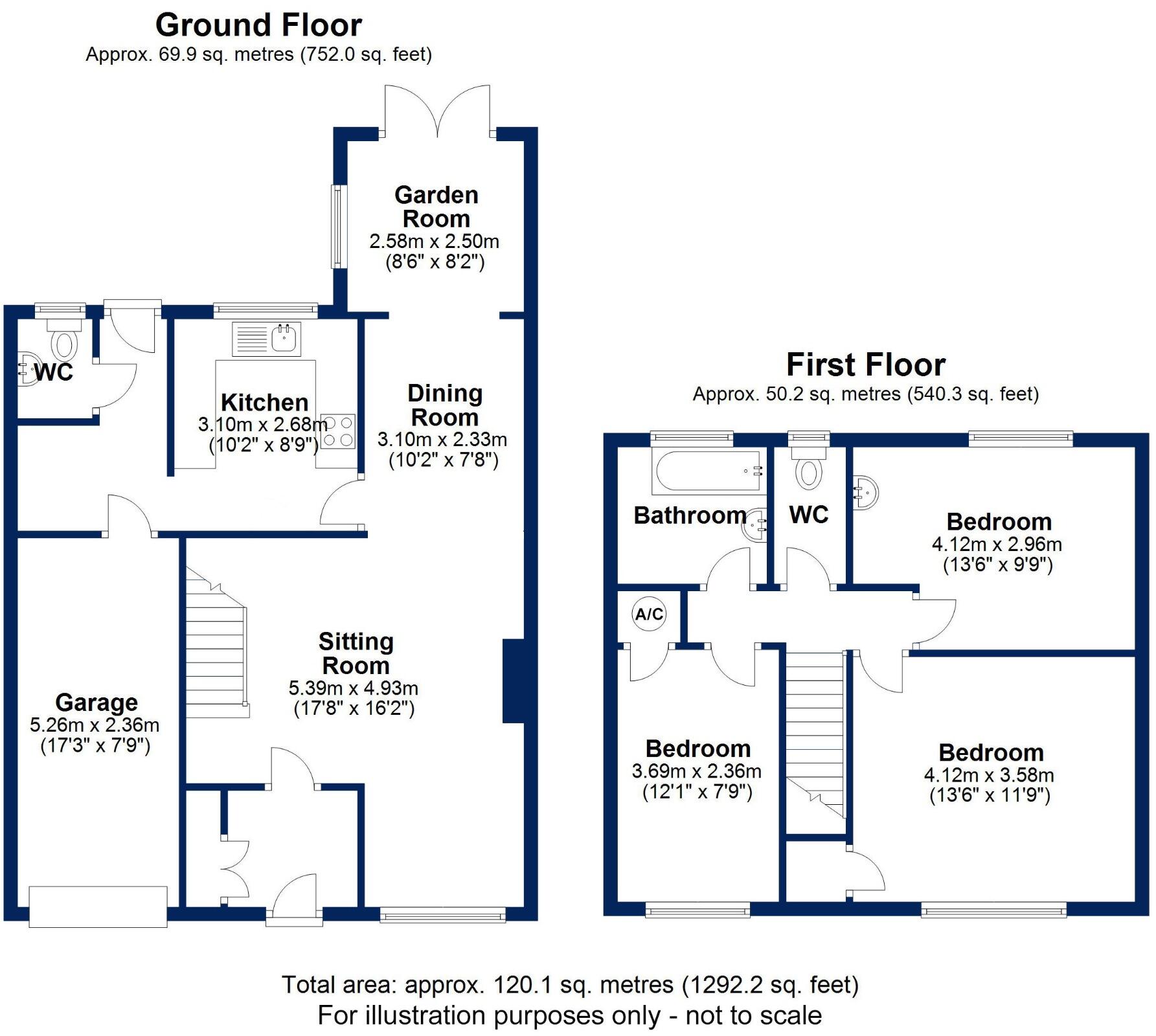Withchell, Wendover floorplan