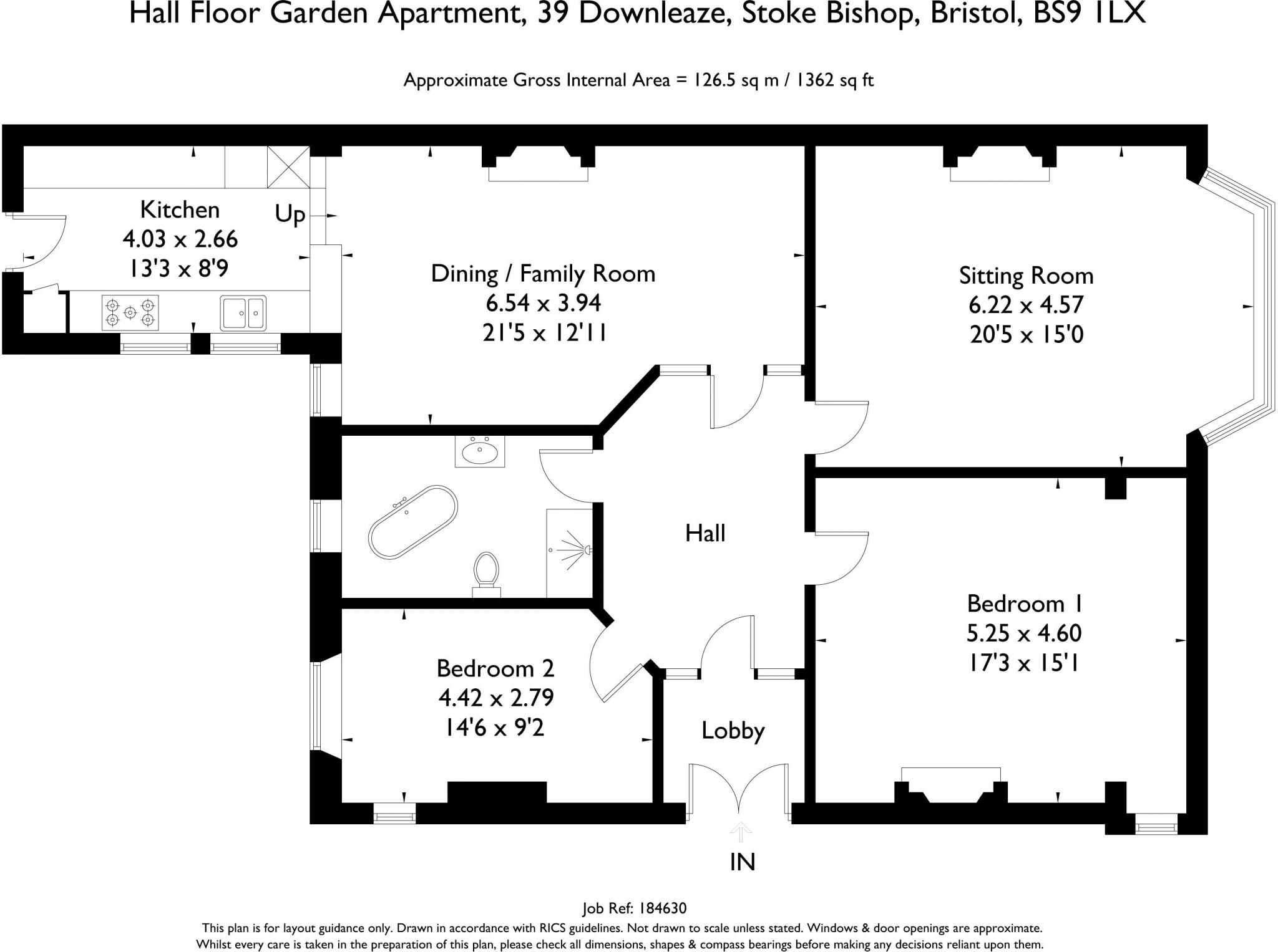 Downleaze | Sneyd Park floorplan