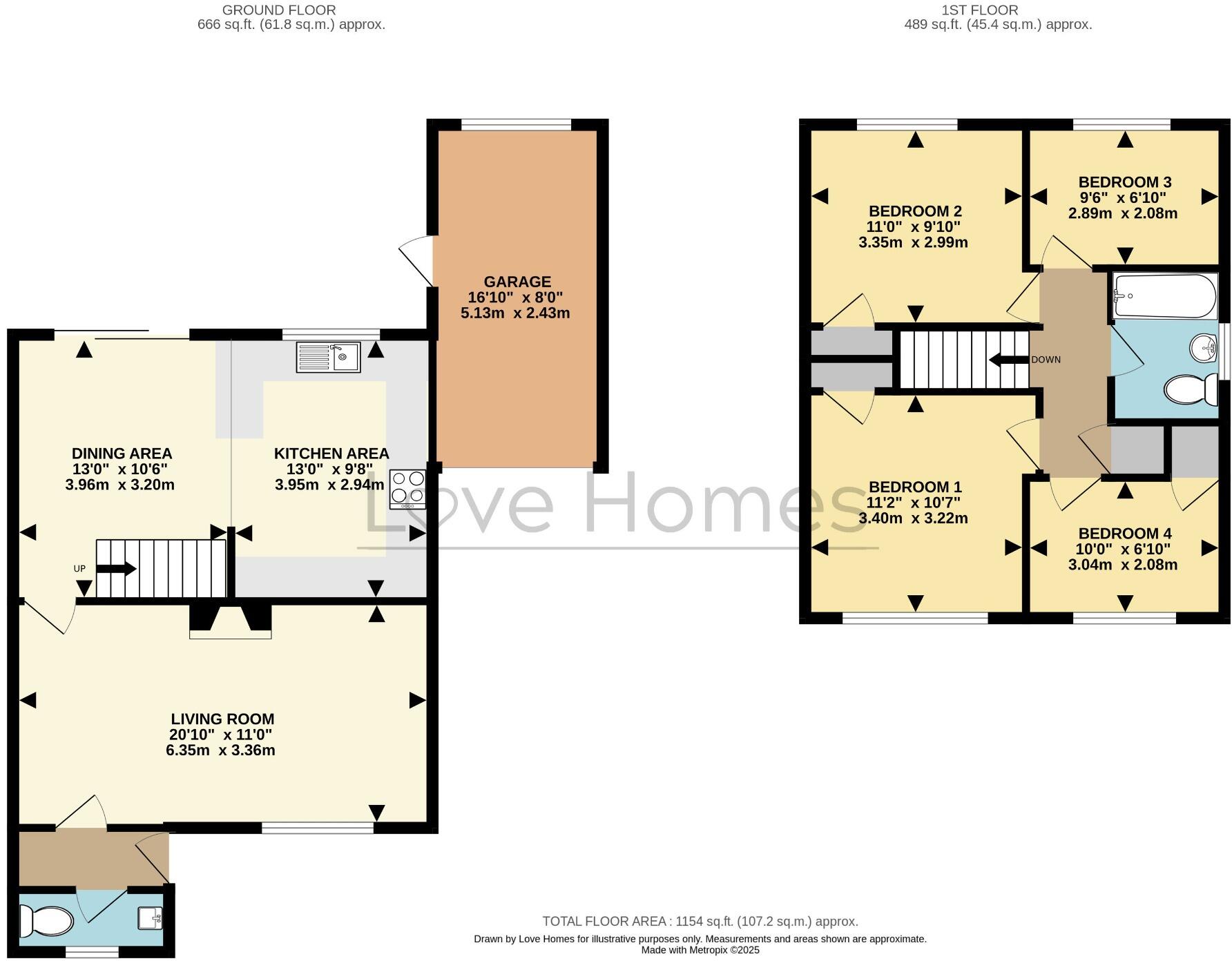 Mander Close, Toddington floorplan