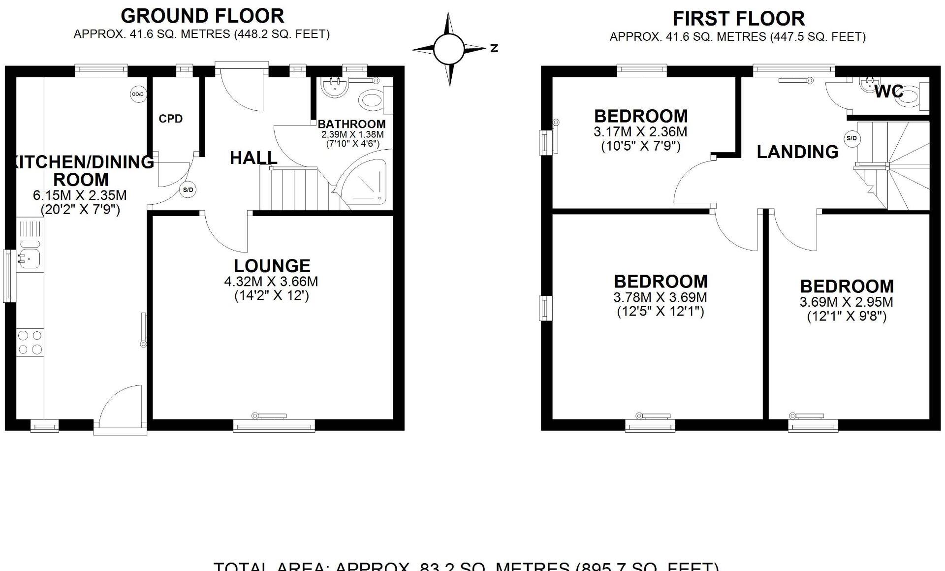 Claybridge Road, Grove Park, London, SE12 9QU floorplan