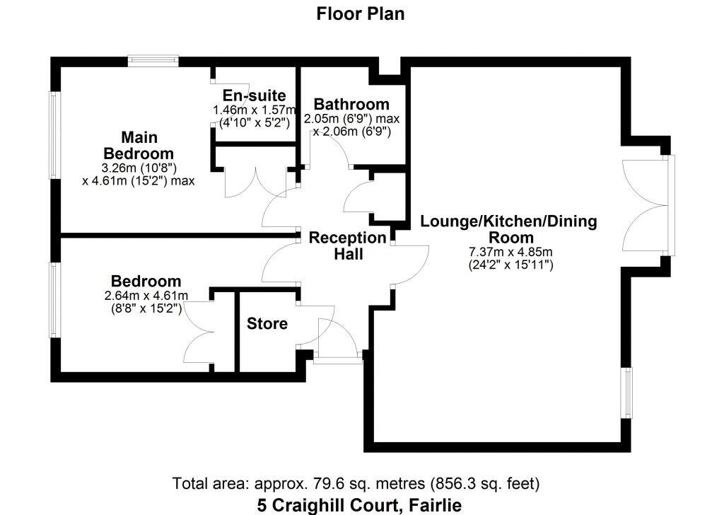5 Craig Hill Court, Fairlie, KA29 0BF floorplan
