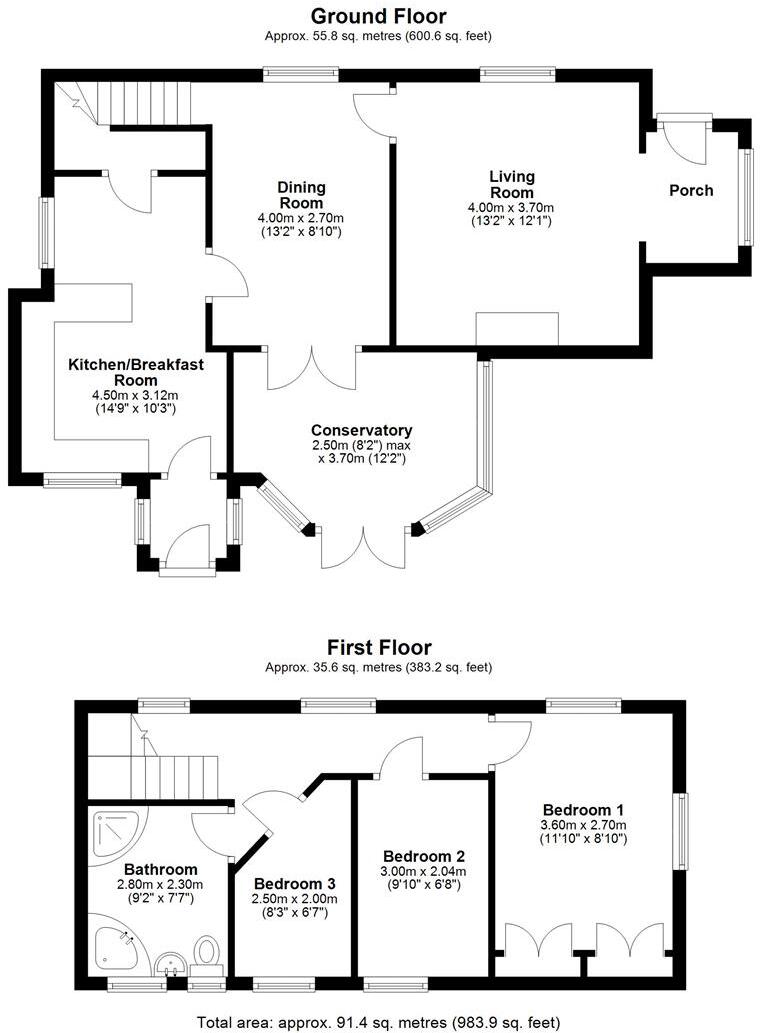 Cross Houses, Shrewsbury floorplan