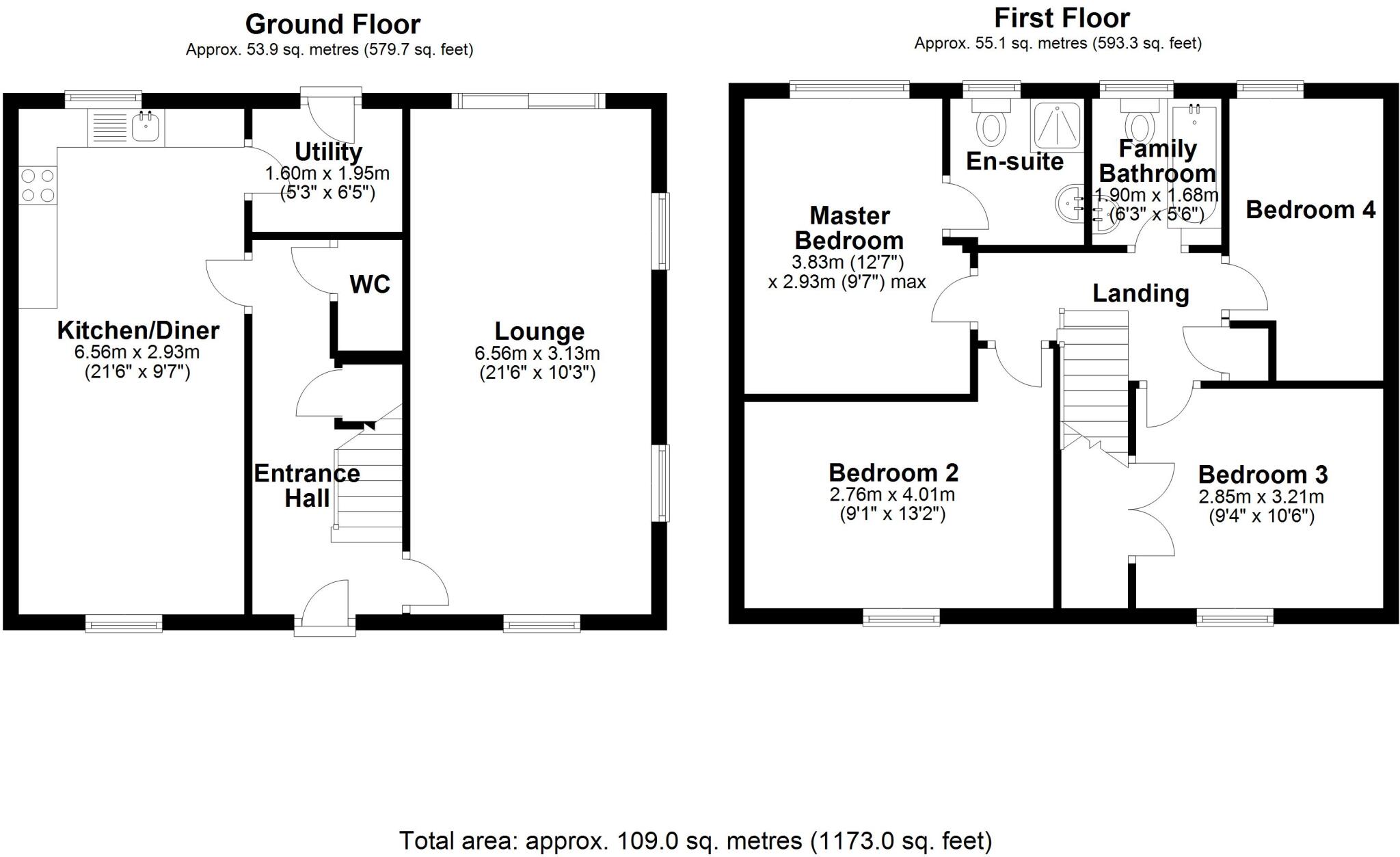 Sanders Close, Stratton, Swindon, Wiltshire, SN2 floorplan