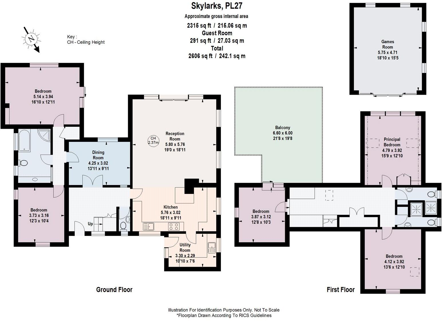 Trebetherick, Wadebridge, Cornwall, PL27 floorplan
