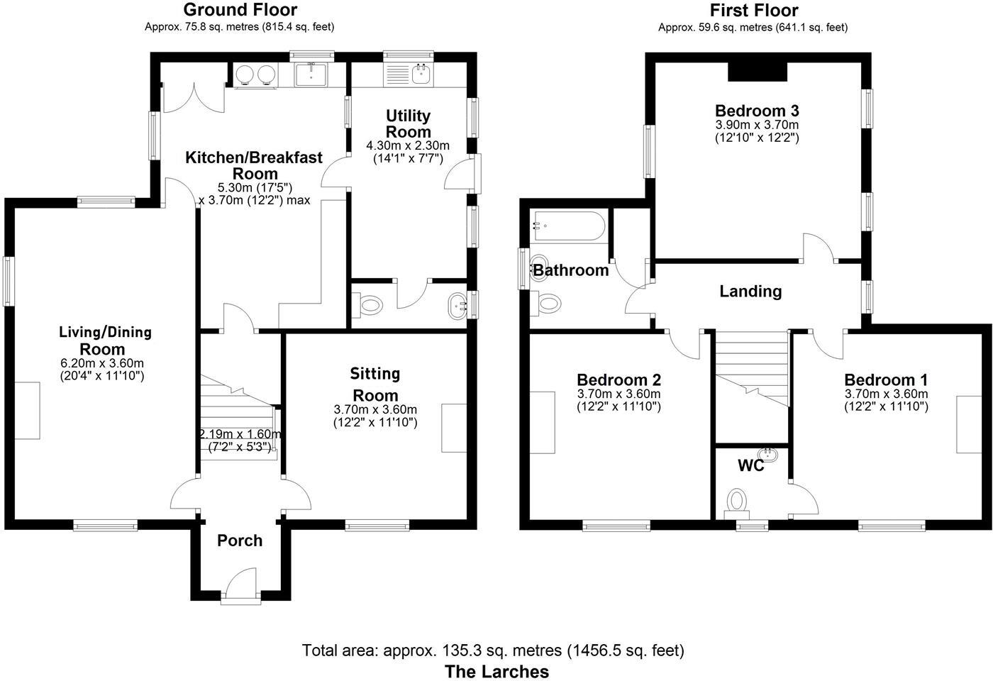 The Larches, Longville, Much Wenlock, TF13 6EA floorplan