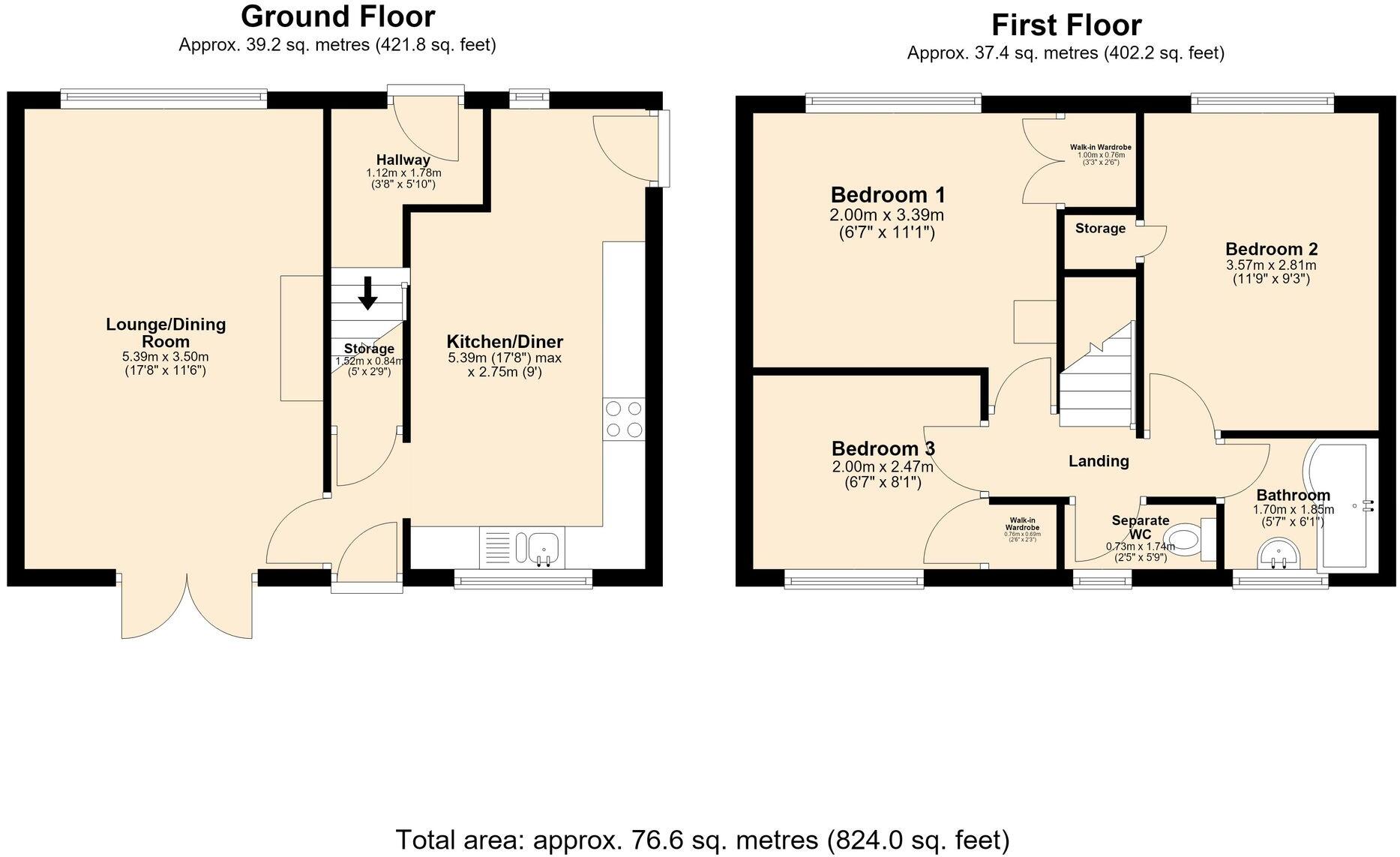 Grasmere Avenue, Padiham, BB12 floorplan