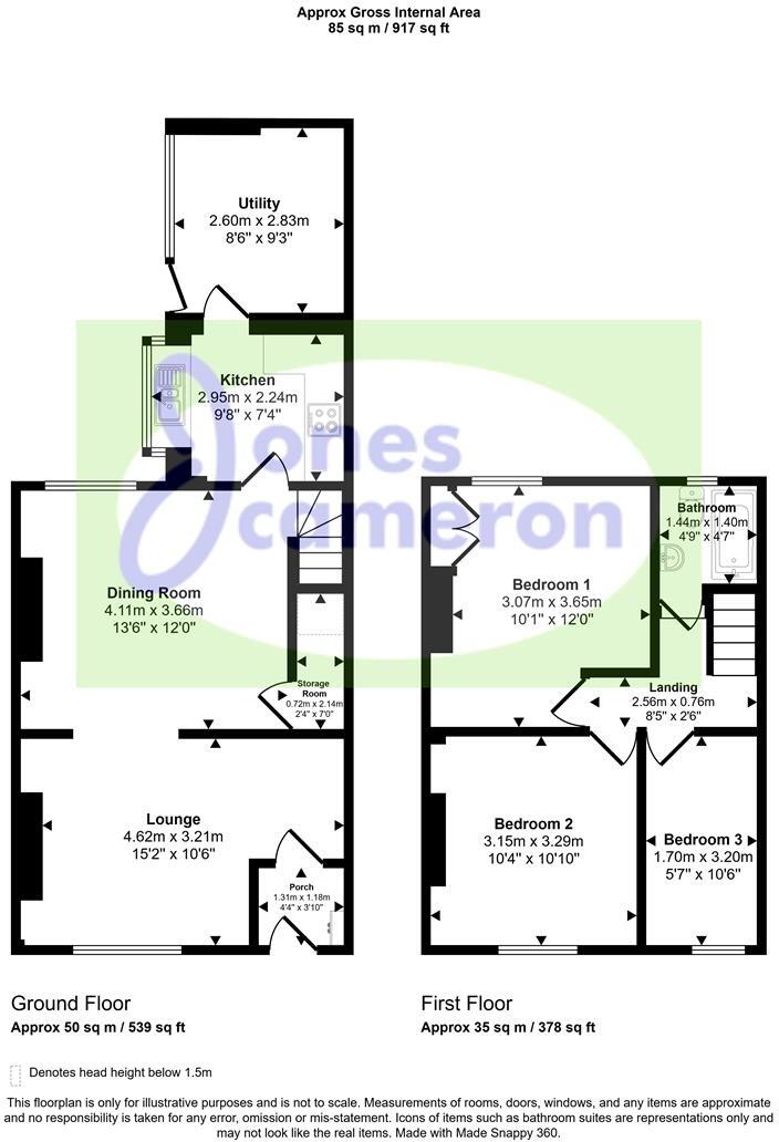 7 Lawrence Street, Fulwood, Preston floorplan