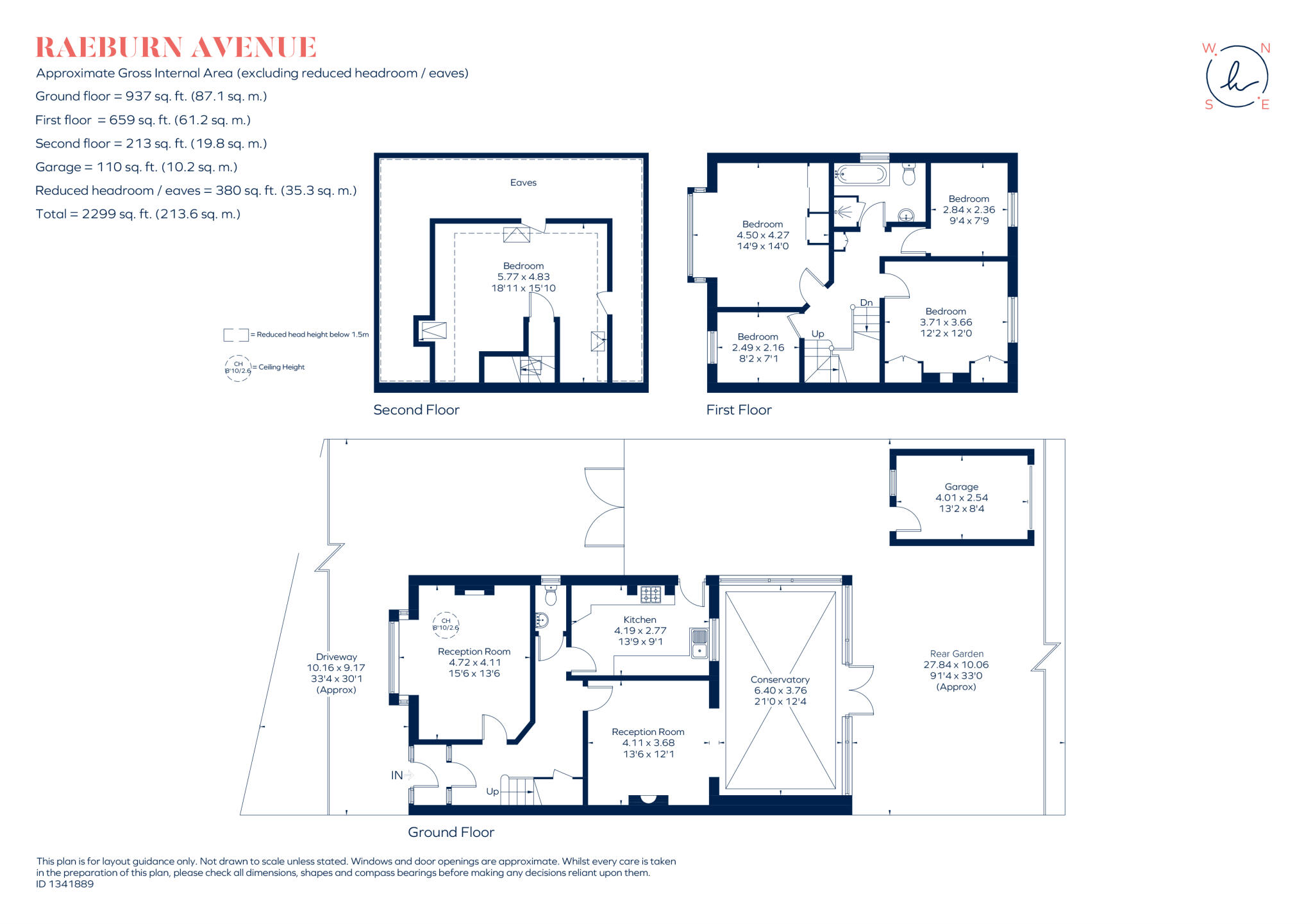 Raeburn Avenue The Crossways KT5 floorplan