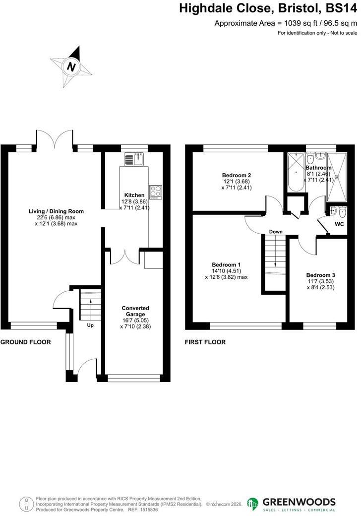 Highdale Close, Whitchurch, Bristol floorplan