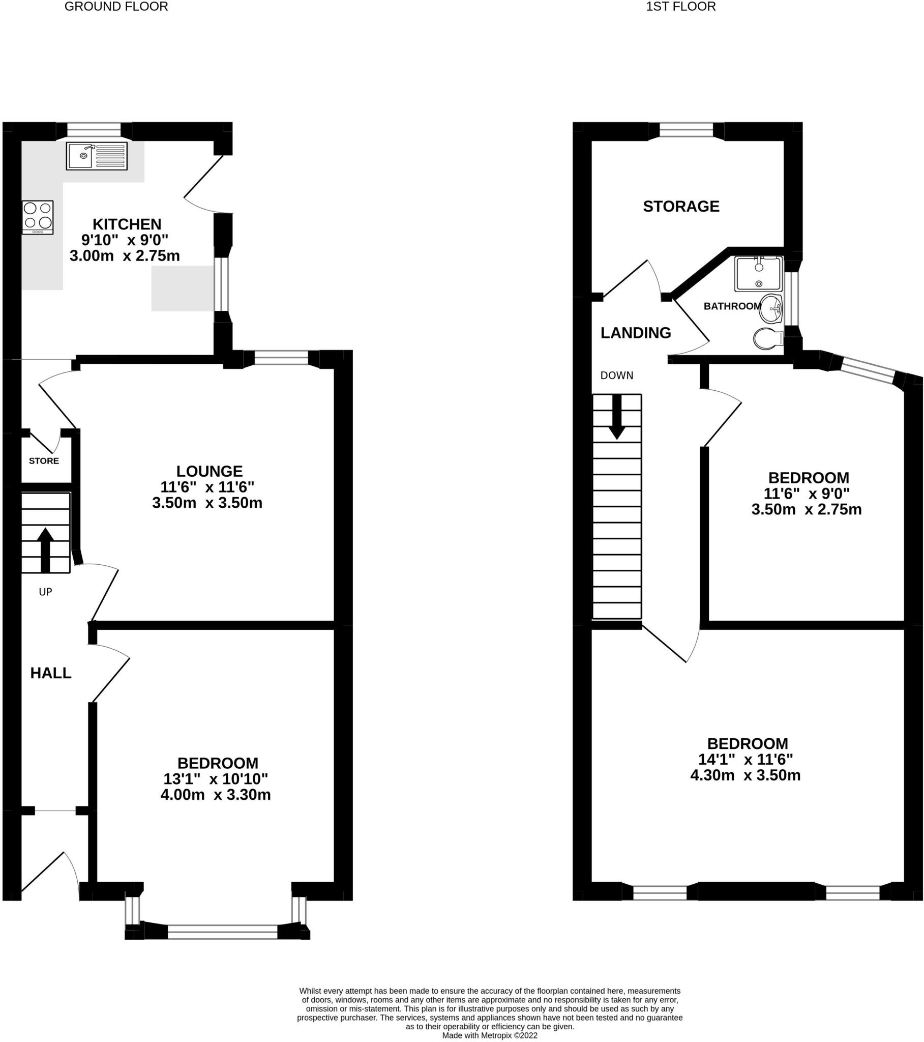 3 Bed - Kellitt Road, Wavertree, L15 floorplan