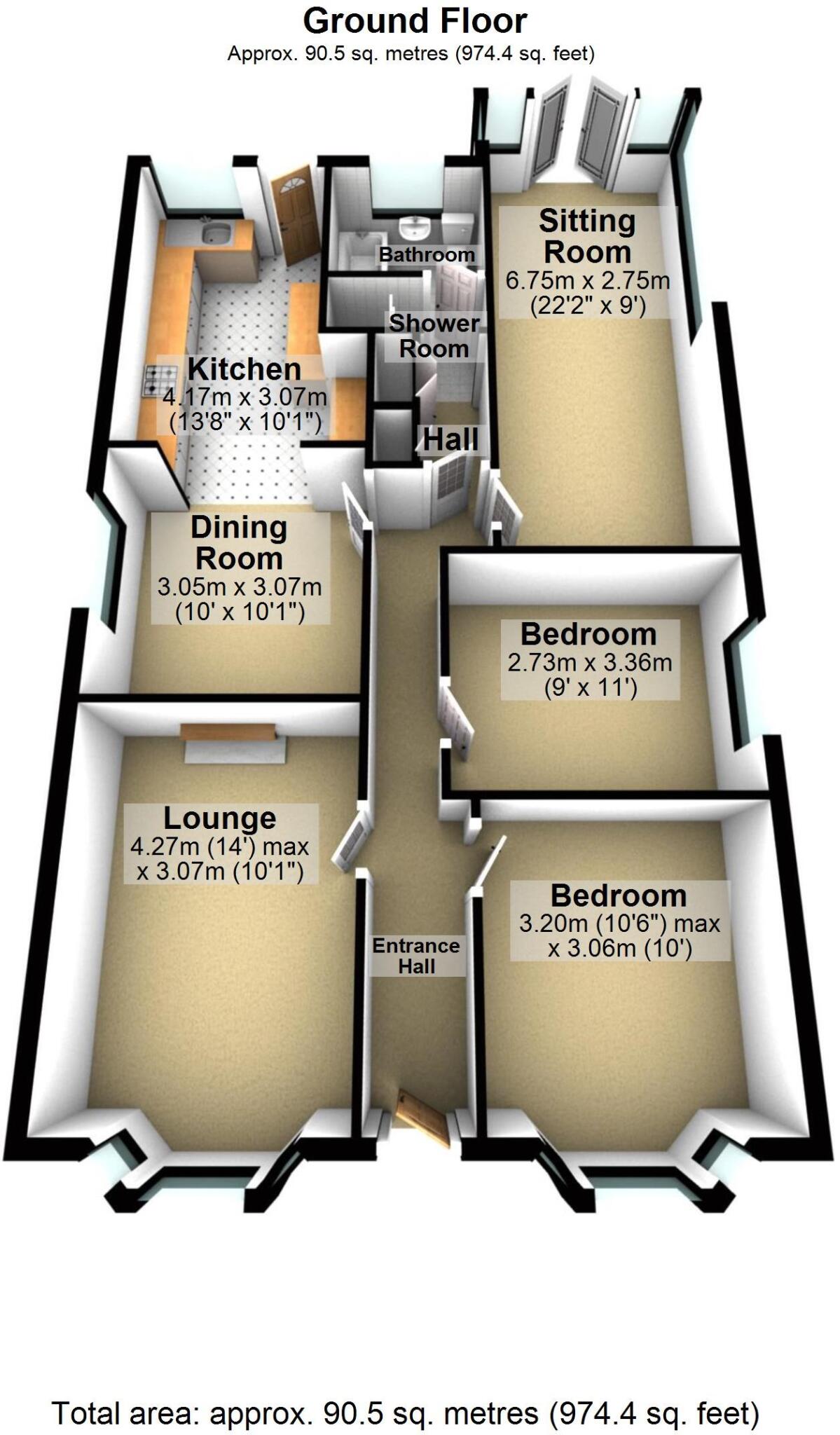 Playford Road, Rushmere St. Andrew, Ipswich, Suffolk floorplan