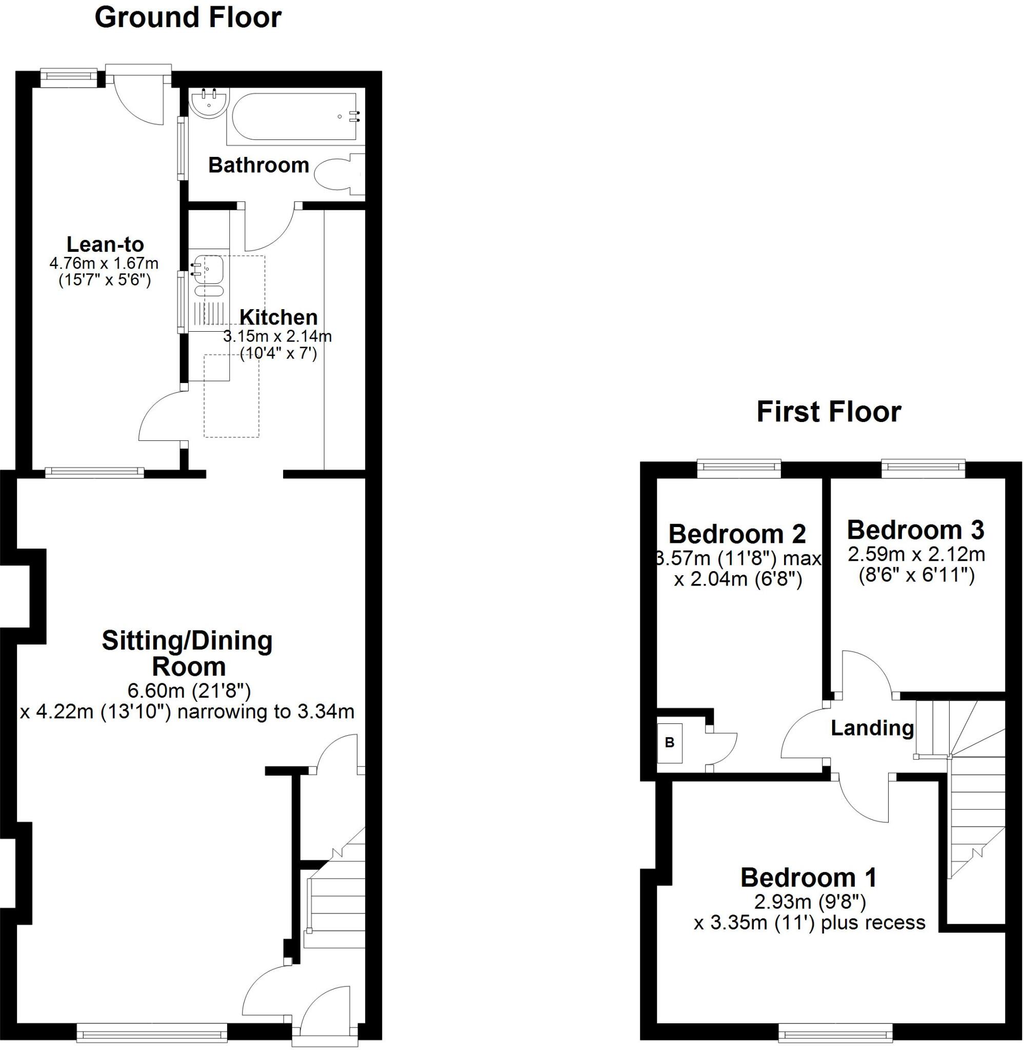 King George Avenue, Exning floorplan