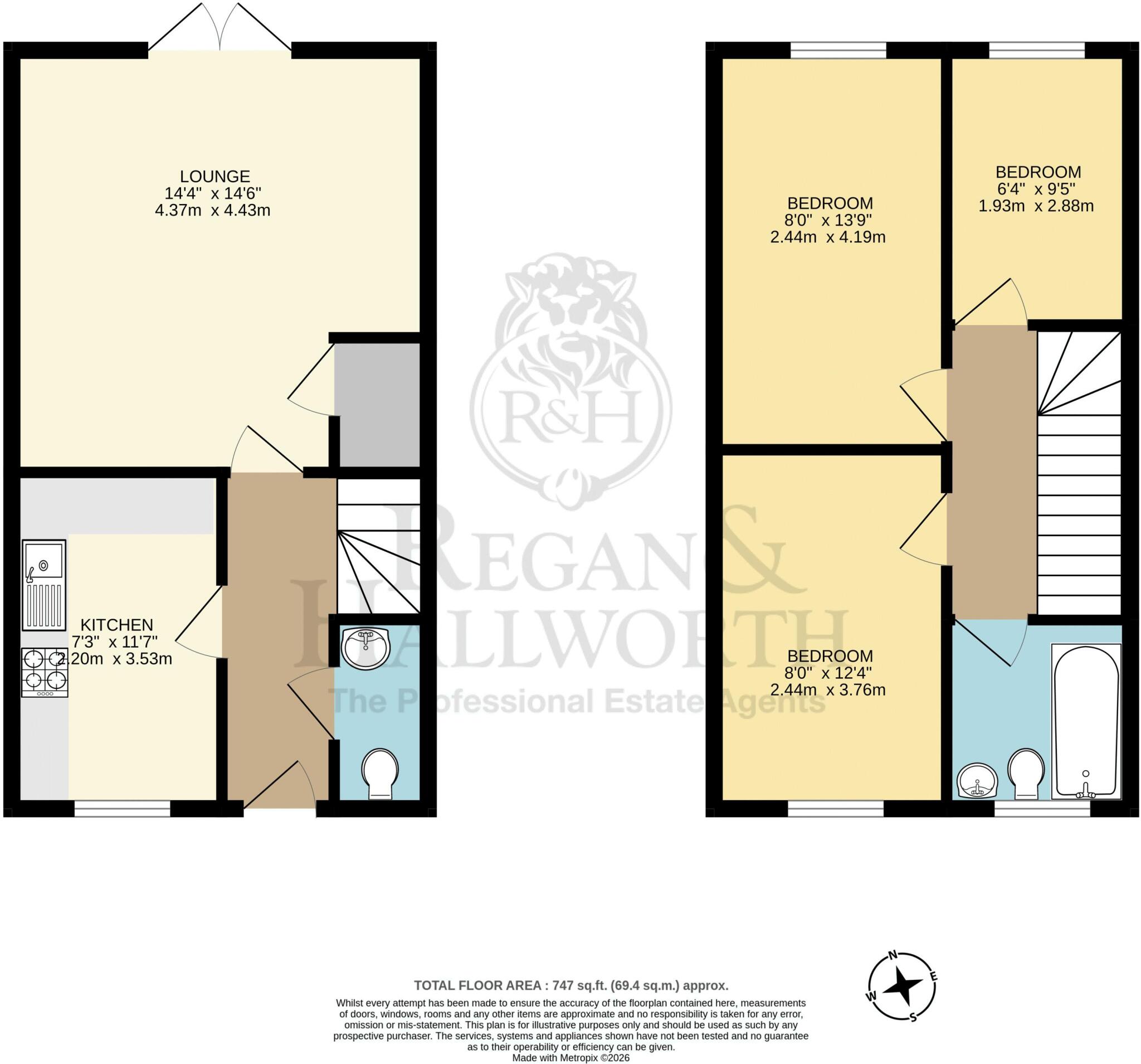 Primrose Close, Burscough, L40 5BW floorplan
