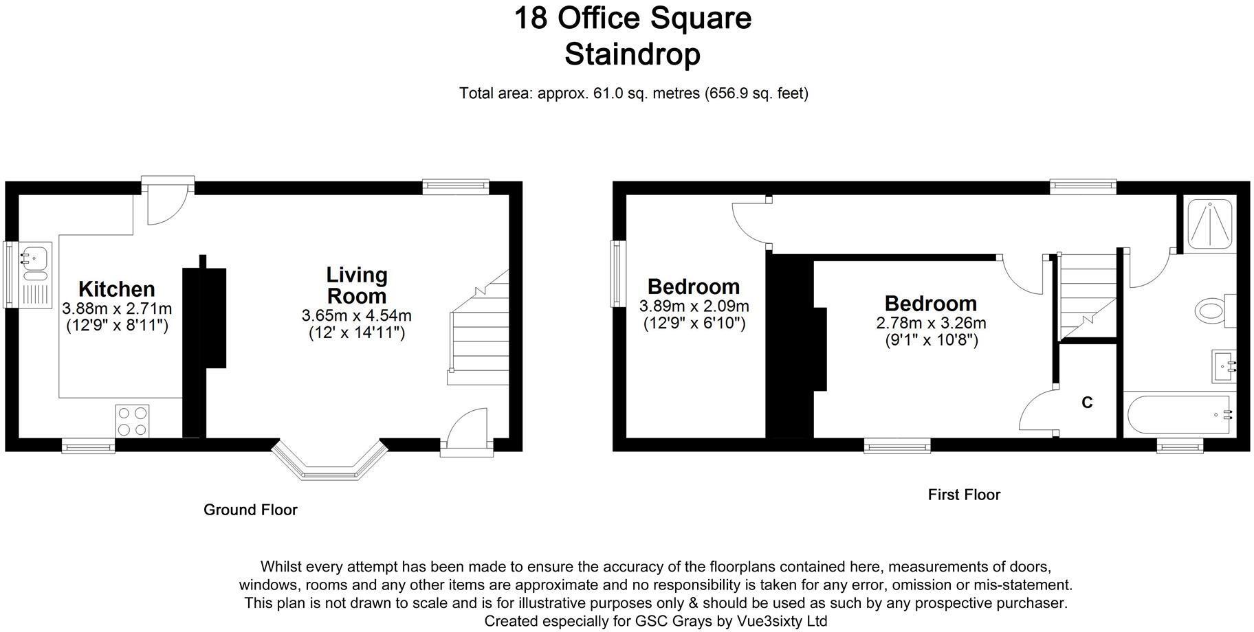 18 Office Square, Staindrop floorplan