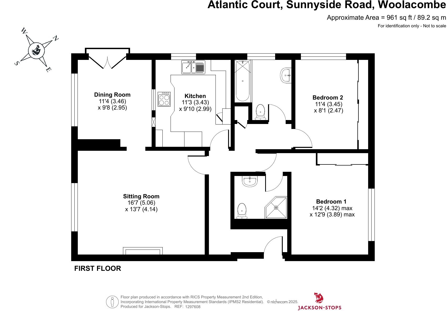 Atlantic Court, Sunnyside Road, Woolacombe, Devon, EX34 floorplan
