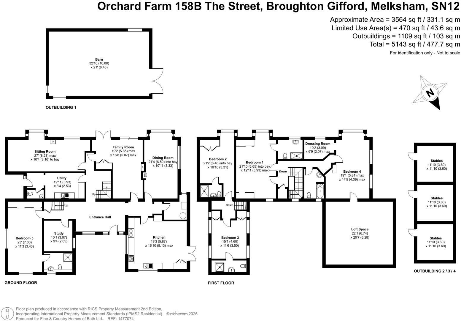 The Street, Broughton Gifford, Melksham, Wiltshire, SN12 floorplan