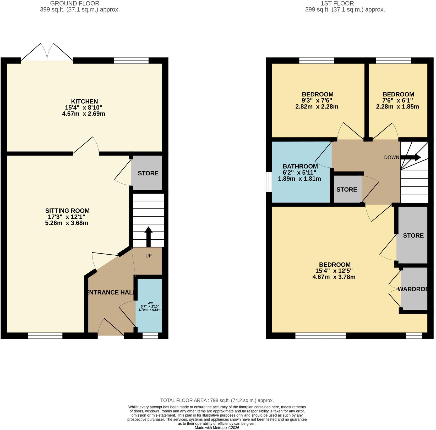Weavers Road, Matlock, Derbyshire, DE4 floorplan
