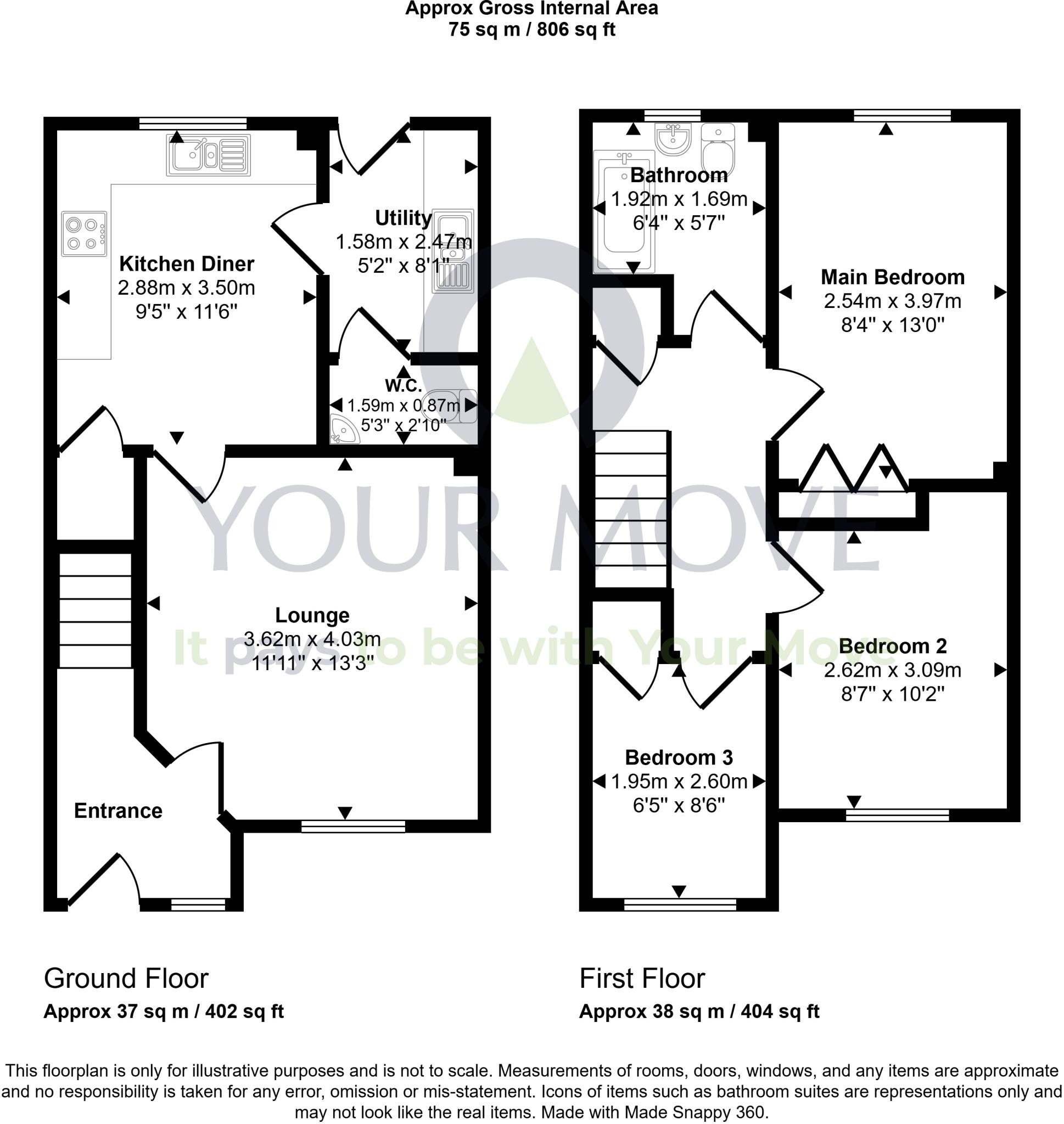 Leyland Road, Bathgate, West Lothian, EH48 floorplan