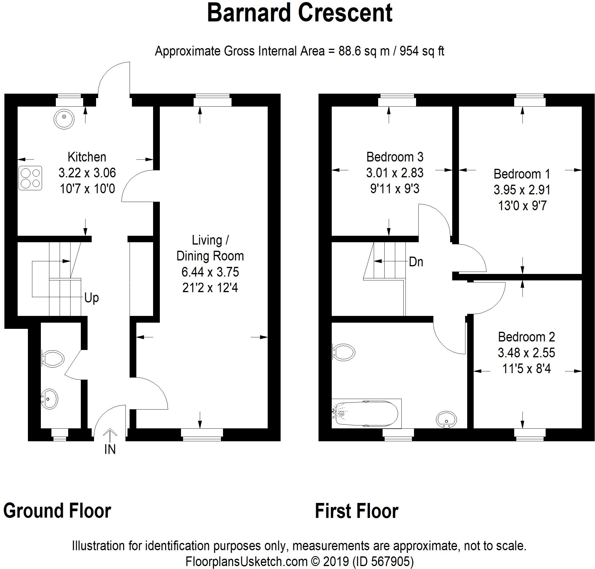 Barnard Crescent, Aylesbury, Buckinghamshire floorplan