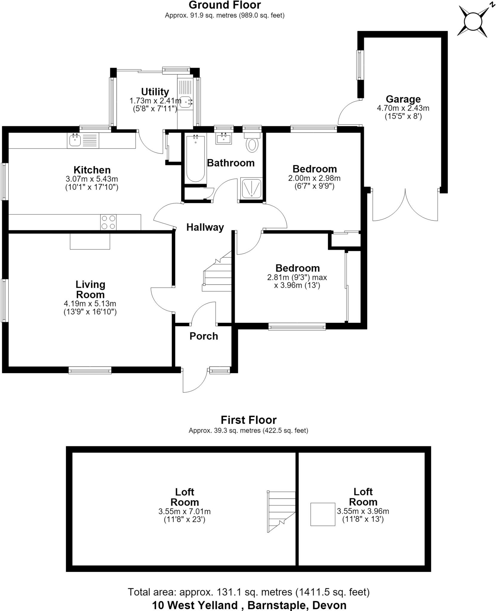 West Yelland, Barnstaple, Devon, EX31 floorplan