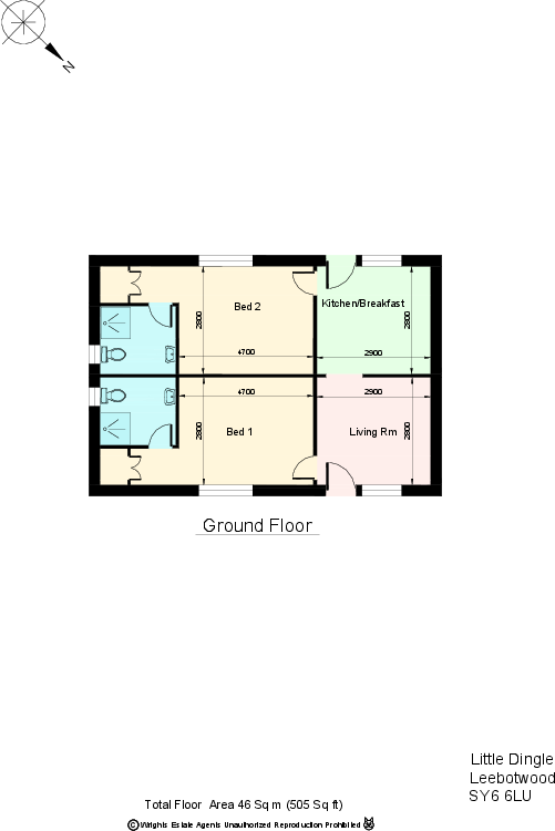 The Dingle, Leebotwood, Church Stretton, Shropshire floorplan
