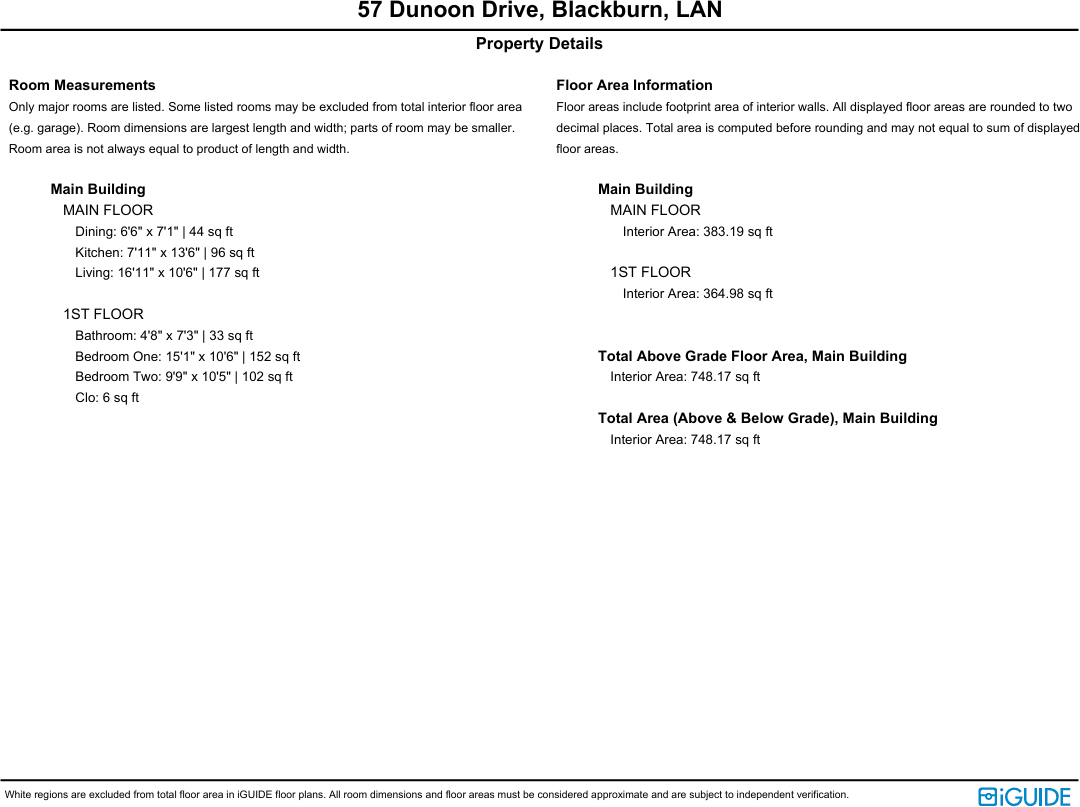 Dunoon Drive, Blackburn, Lancashire, BB1 floorplan